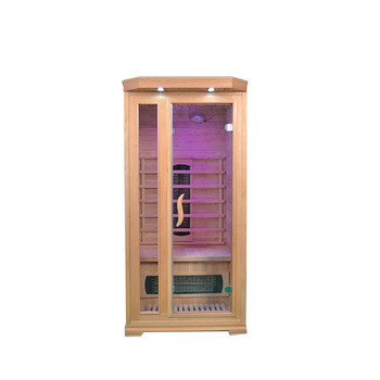 Rectangular Hemlock Home Sauna Room 8mm Tempered Glass Εγγύηση 1 έτους
