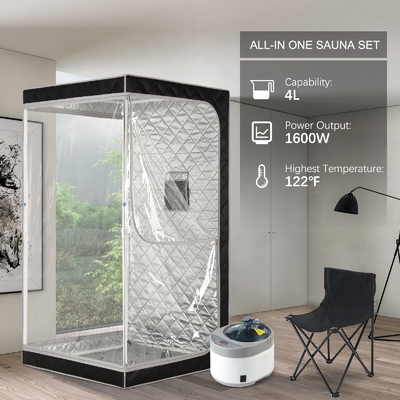 Διαφανή παράθυρα Φορητό ατμοσφαίριο Sauna εξοικονόμηση χρόνου για γυμναστήριο ή σαούνα Σαλόνι αποτέλεσμα