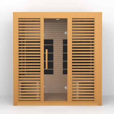 2700W Hemlock ξύλινη απώλεια βάρους σαουνών 4 ατόμων μακρινή υπέρυθρη