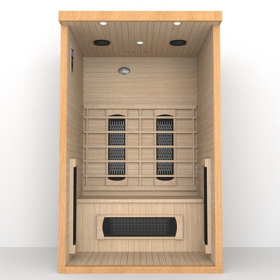 Ξύλινο Hemlock 2 χαμηλό Emf 1750W δωματίων σαουνών προσώπων μακρινό υπέρυθρο