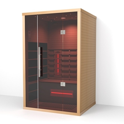 Hemlock / Red Cedar Indoor 2 ατόμων υπέρυθρη σάουνα για το σπίτι