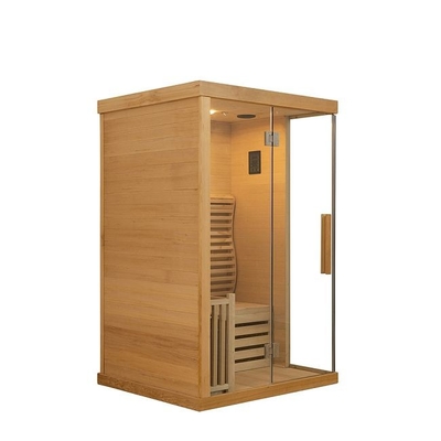 Παραδοσιακή σάουνα με υγρό ατμό OEM Solid Wood Indoor Wet Steam για το σπίτι Μέγεθος 2 ατόμων