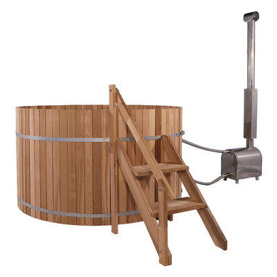 3-4 ξύλινο ξύλο Thermowood πεύκων κέδρων προσώπων το υπαίθριο κόκκινο έβαλε φωτιά στην καυτή σκάφη με την εξωτερική ξύλινη καίγοντας σόμπα