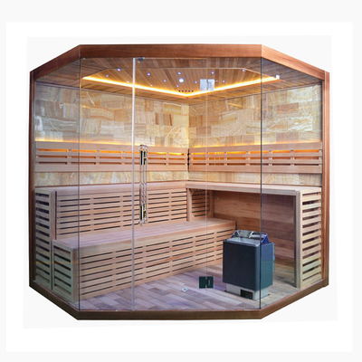 Luxury Hemlock / Red Cedar Wood Εσωτερική Ατμόλουτρο Δωμάτιο για 6 Άτομα