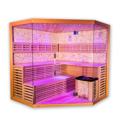 Σάουνα ατμού Hemlock με γεννήτρια όζοντος 1800L*1800W*2100H Mm