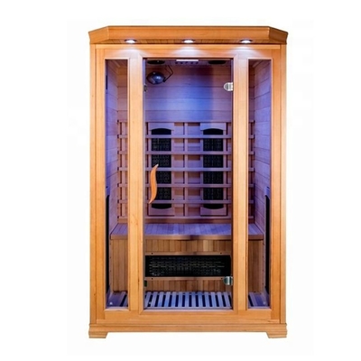 Canadian Hemlock 2 ατόμων 1750W Δωμάτιο Σάουνας Σπίτι με Σύστημα Ασφαλείας