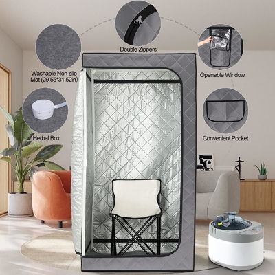 110 - 120V AC 60Hz Πλαστική φορητή σκηνή σάουνας Μεγάλο μέγεθος Στυλ Οικιακή χρήση