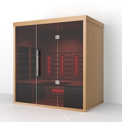 Ψηφιακός ελεγκτής Hemlock Sauna δωμάτια Άπω υπέρυθρο Sauna δωμάτιο 4 άτομα
