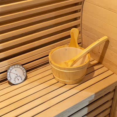 15~90.C Hemlock / Red Cedar Steam Sauna Room με 0-99 MIN Timer και 220V τάση