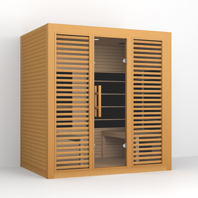 2700W Hemlock ξύλινη απώλεια βάρους σαουνών 4 ατόμων μακρινή υπέρυθρη